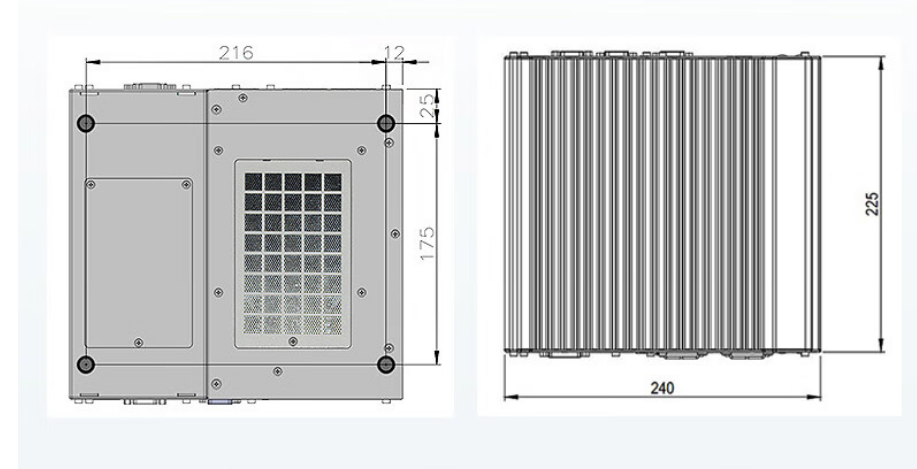 從中可以看出.DTB-3116-Q370的尺寸優勢明顯，具有薄款機身，機內結構緊湊，占用空間小，節省為用戶更多空間。。與此同時這款工控機重量輕，攜帶、搬運便利。